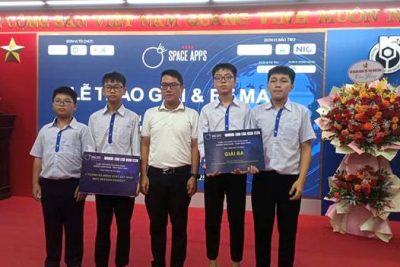 HỌC SINH TRƯỜNG THCS PHƯƠNG ĐỊNH ĐẠT GIẢI BA CUỘC THI SÁNG TẠO ỨNG DỤNG KHÔNG GIAN NASA 2025